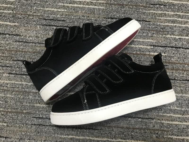 Christian Louboutin Sneakers Low Top Black Red White Men Women 4