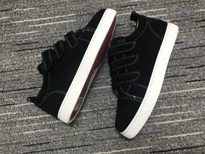 Christian Louboutin Sneakers Low Top Black Red White Men Women 8