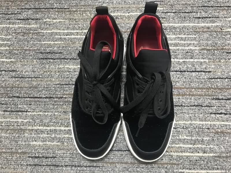 Christian Louboutin Sneakers Low Top Black Red White Men Women 7