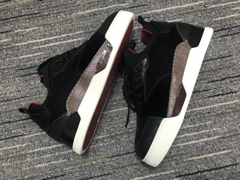 Christian Louboutin Sneakers Low Top Black Red White Men Women 9