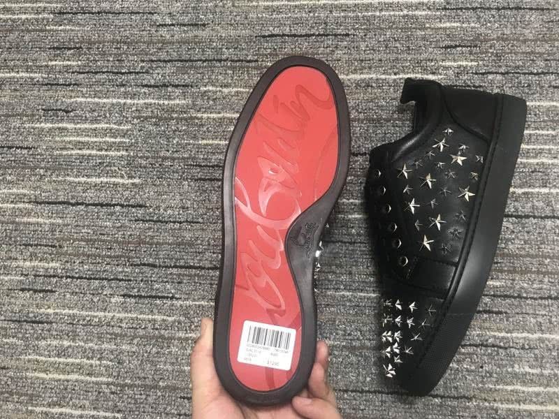 Christian Louboutin Sneakers Low Top Star Rivets Black Men Women 3