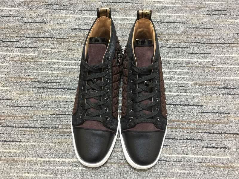 Christian Louboutin Low Spikes Coffee Black Men Women 2