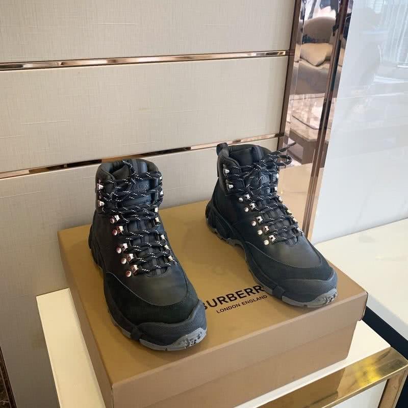 Burberry Sneakers Top Quality High Top Black Men 2