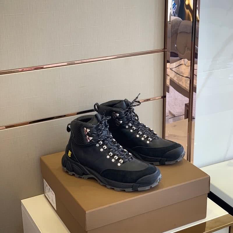 Burberry Sneakers Top Quality High Top Black Men 1