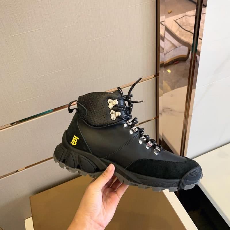 Burberry Sneakers Top Quality High Top Black Men 5