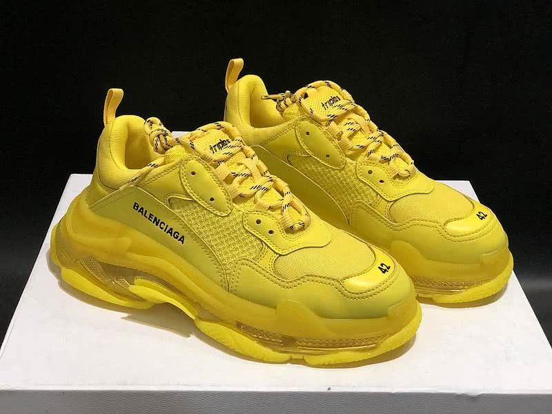 Balenciaga Triple S Sports Shoes Air Yellow Men Women 5