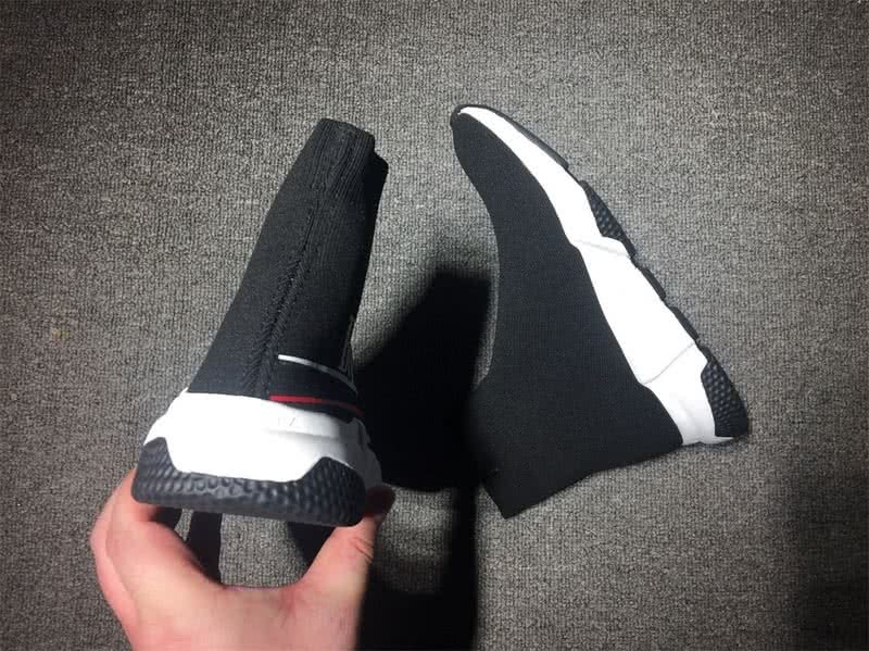 Balenciaga Speed Sock Boots Black with Logo 6