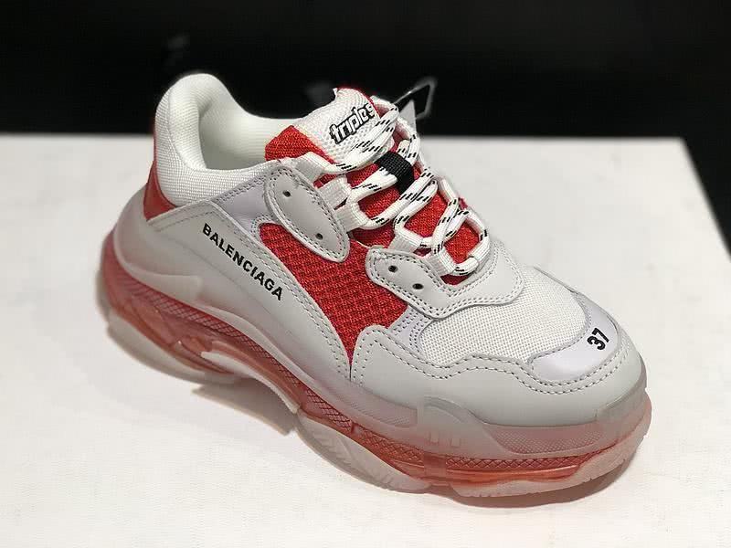 Balenciaga Triple S Sports Shoes Air White Red Men Women 2