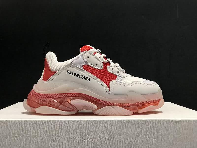 Balenciaga Triple S Sports Shoes Air White Red Men Women 4
