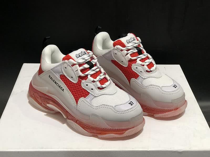 Balenciaga Triple S Sports Shoes Air White Red Men Women 6