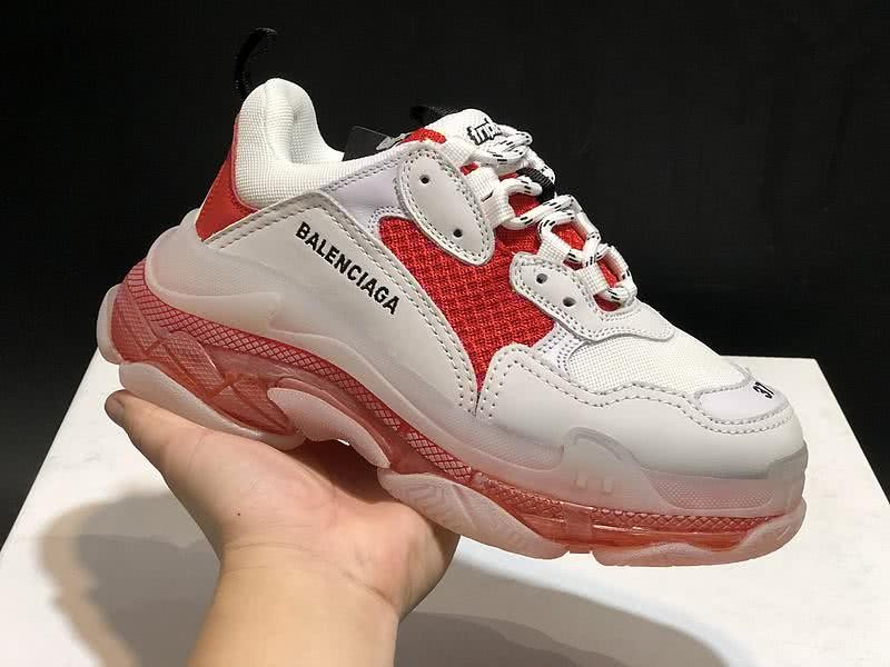 Balenciaga Triple S Sports Shoes Air White Red Men Women 11