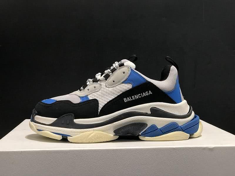 Balenciaga Triple S Sports Shoes White Black Blue Men Women 9