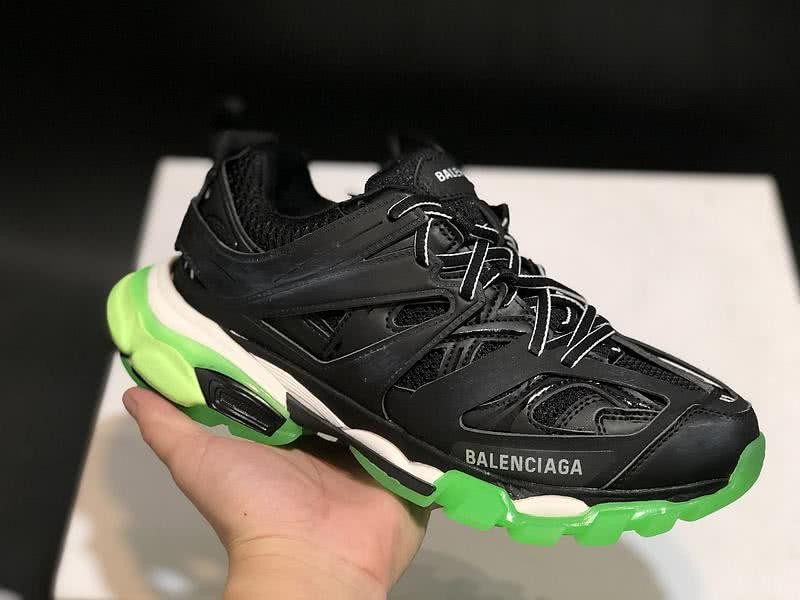 Balenciaga Triple S Sports Shoes Black Green Men Women 3