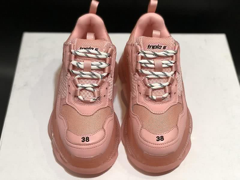 Balenciaga Triple S Sports Shoes Air Light Orange Men Women 3