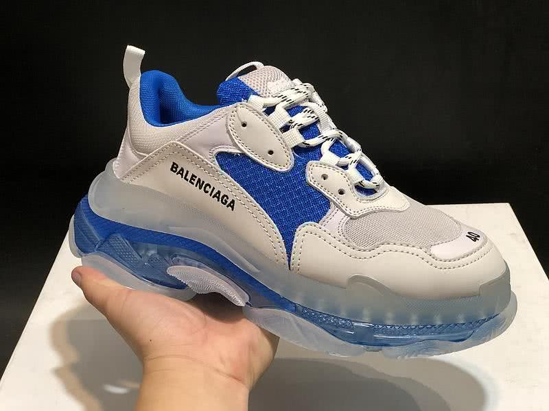 Balenciaga Triple S Sports Shoes Air Grey Blue Men Women 12
