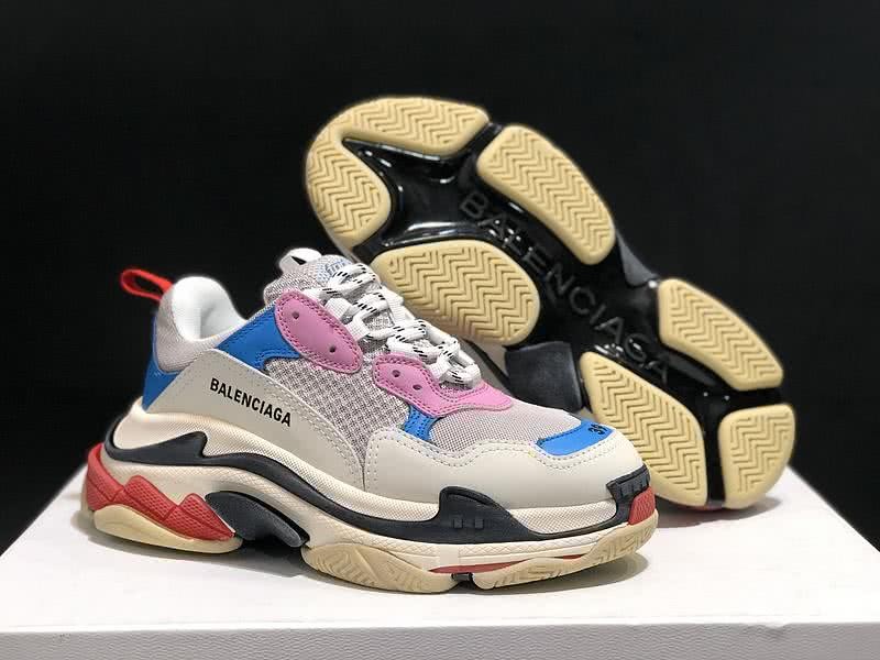 Balenciaga Triple S Sports Shoes Grey Pink Blue Red Men Women 6