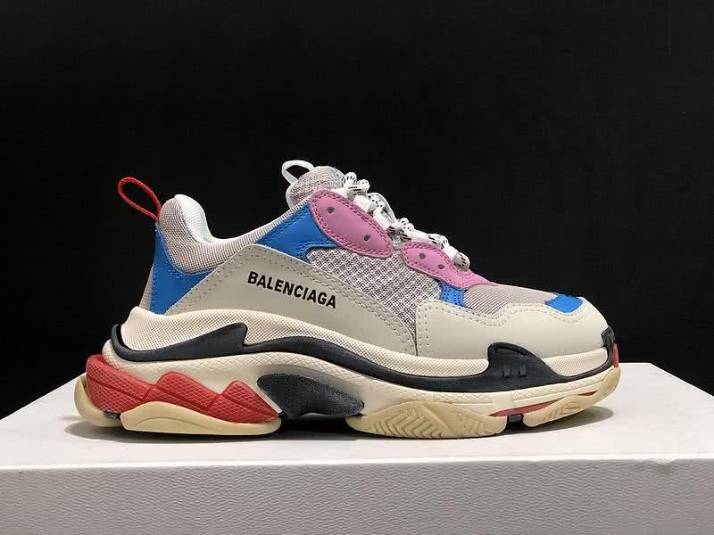 Balenciaga Triple S Sports Shoes Grey Pink Blue Red Men Women 9