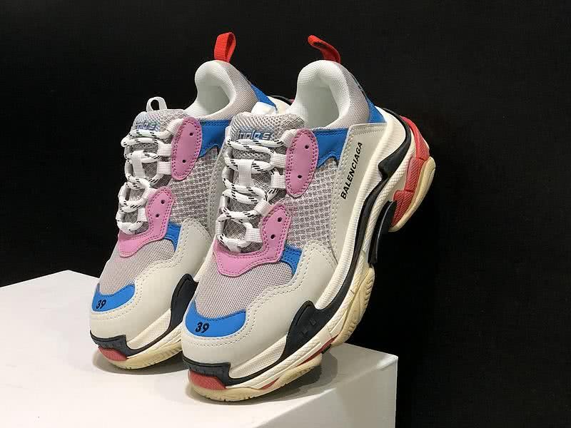 Balenciaga Triple S Sports Shoes Grey Pink Blue Red Men Women 14