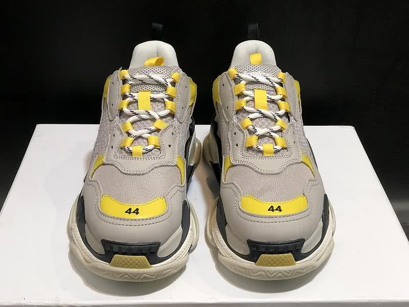 Balenciaga Triple S Sports Shoes Grey Yellow Men Women 7