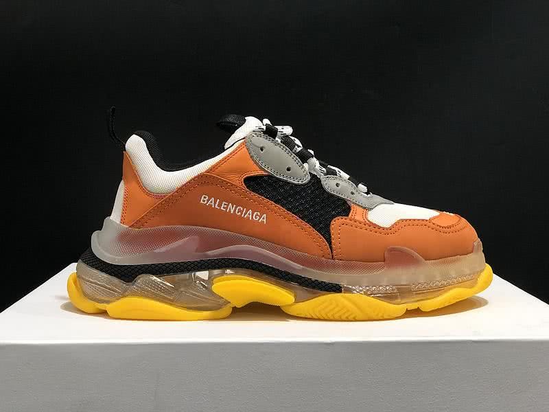 Balenciaga Triple S Sports Shoes Air Orange Men Women 3