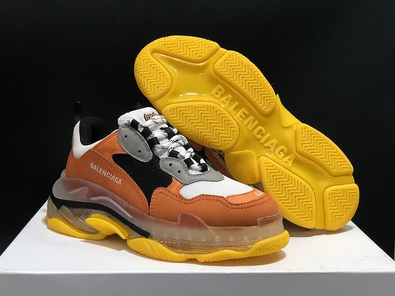 Balenciaga Triple S Sports Shoes Air Orange Men Women 7