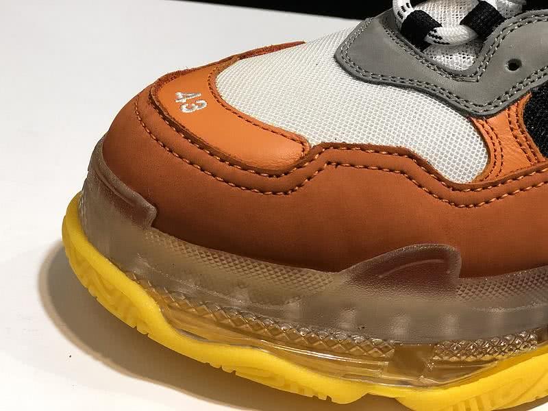 Balenciaga Triple S Sports Shoes Air Orange Men Women 10
