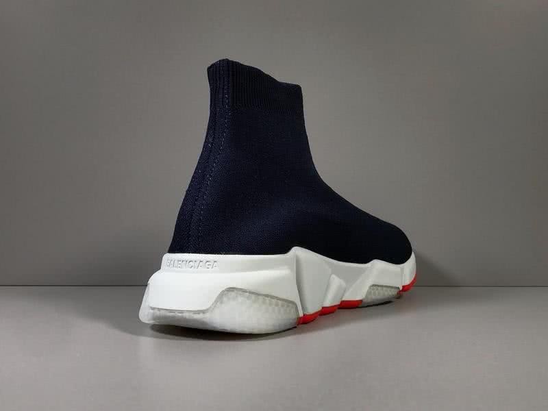 Balenciaga Speed Sock Boots Black White Red Men Women 4