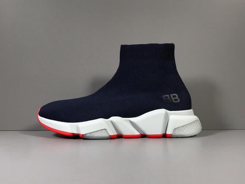 Balenciaga Speed Sock Boots Black White Red Men Women 1