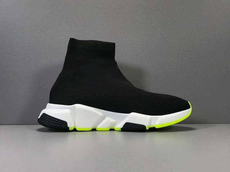 Balenciaga Speed Sock Boots Black White Green Men Women 7