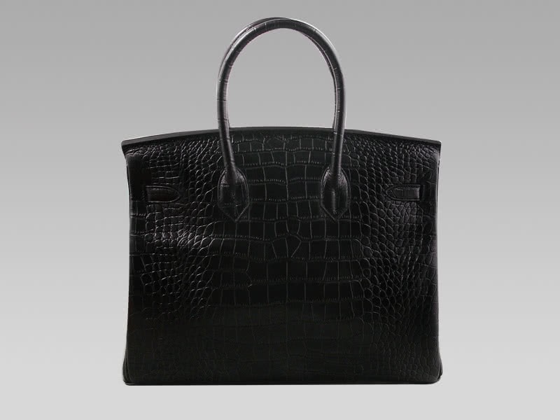 Hermes Birkin 35 Cm Crocodile Black 4