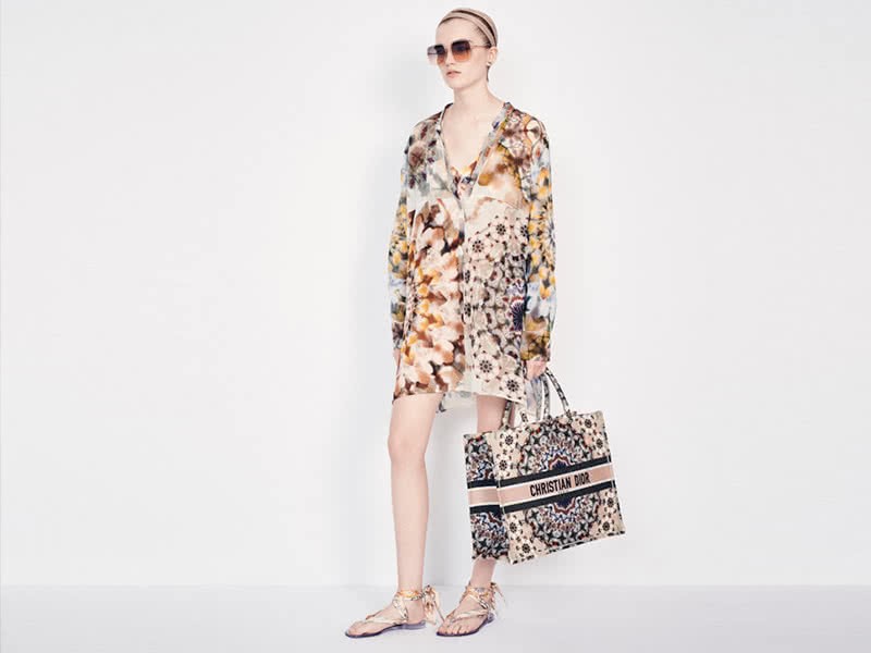 Dior Book Tote Kaleidoscopic Bag Multicolored Pinkish 10