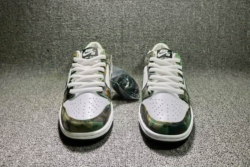 Nike Dunk SB Women Men White Green Shoes  4