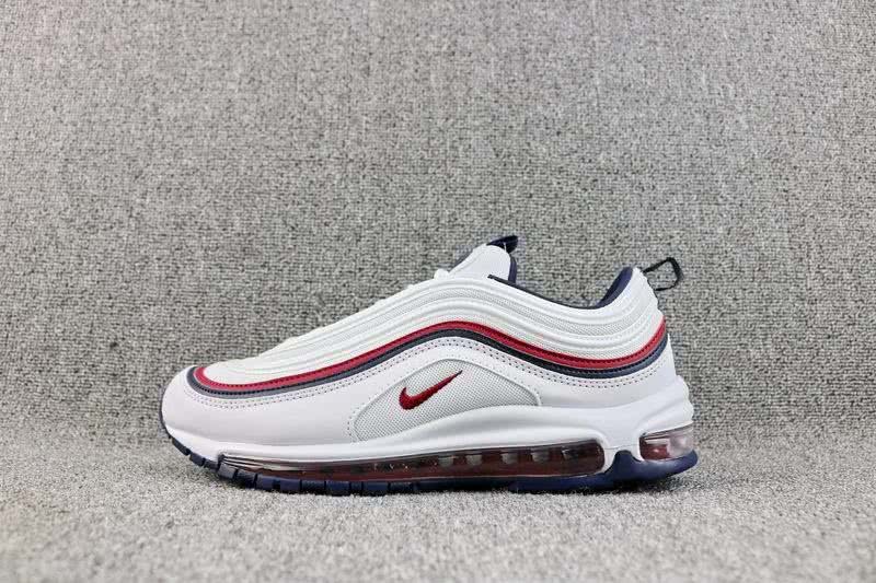 Nike Air Max 97 OG QS Women Men White Red Shoes 7
