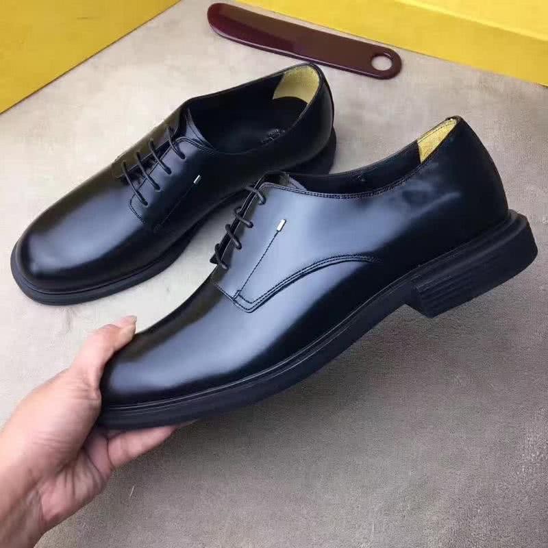 Fendi Lace-ups Black Real Calf Leather Men 4