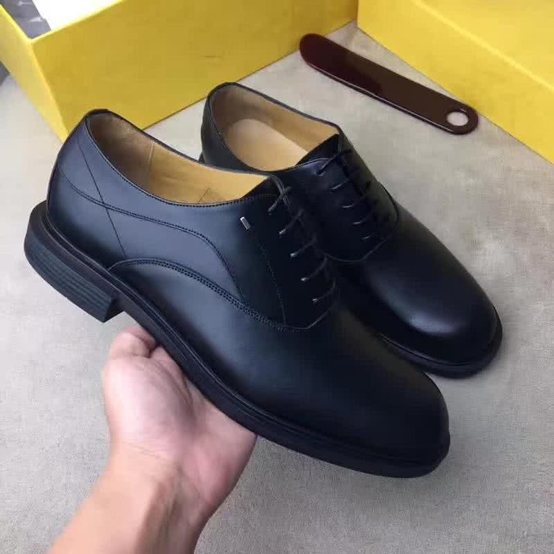 Fendi Lace-ups Calf Leather All Black For Men 2