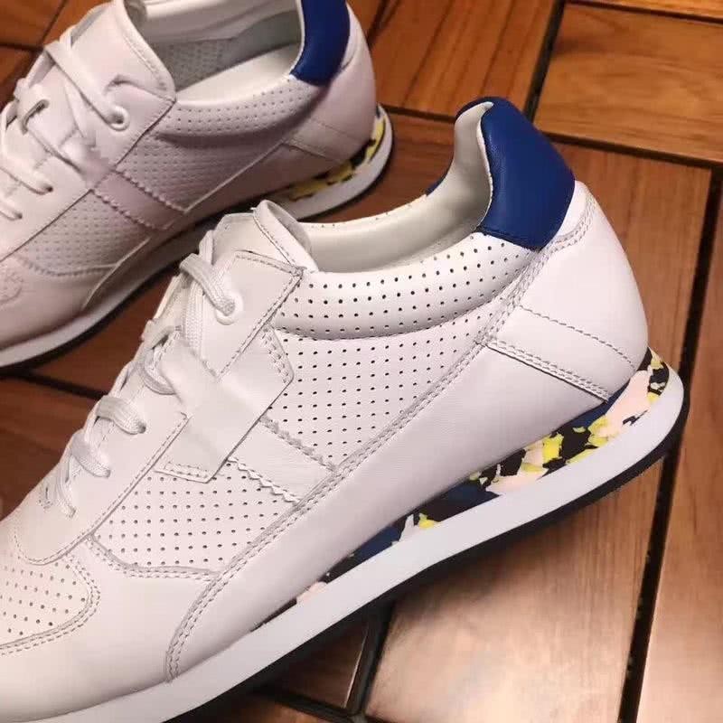 Dolce & Gabbana Sneakers Leather White Blue Upper Black Sole Men 5