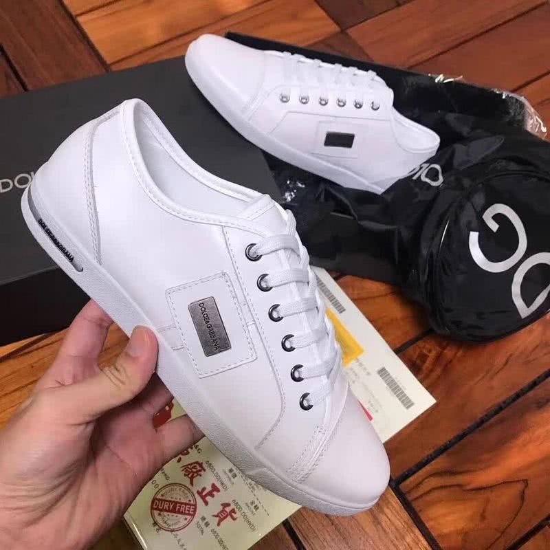 Dolce & Gabbana Sneakers Leather All White Men 3