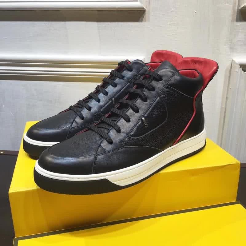 Fendi Sneakers High Top Black Men 1