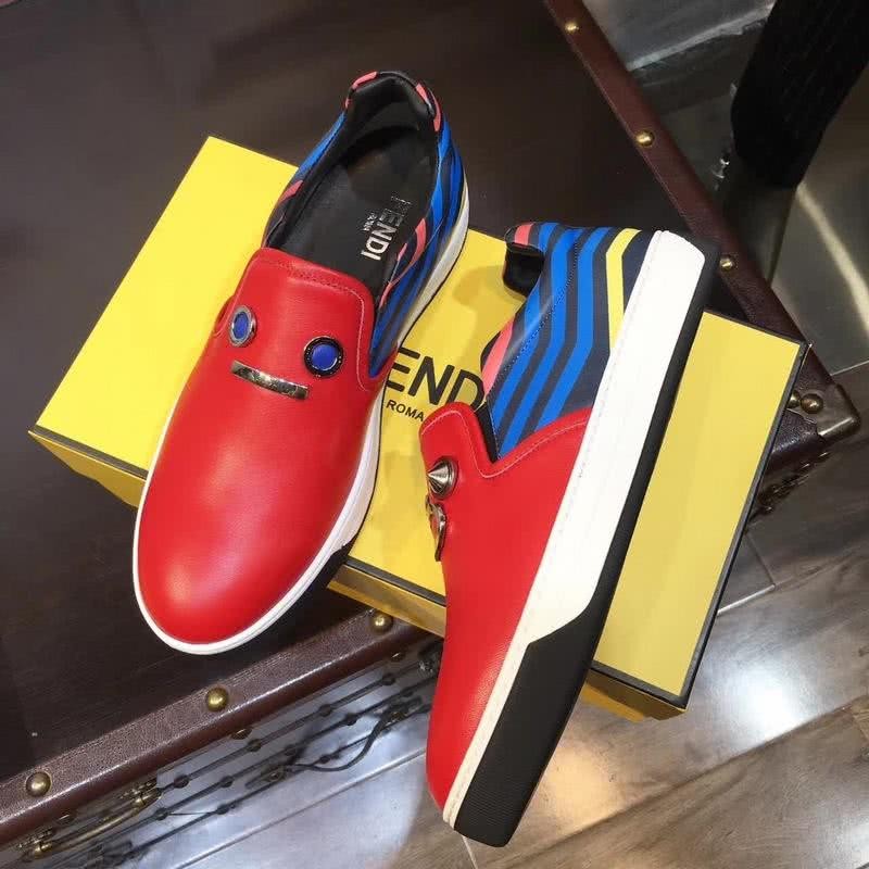 Fendi Slip-on Red Blue Black White Men 2