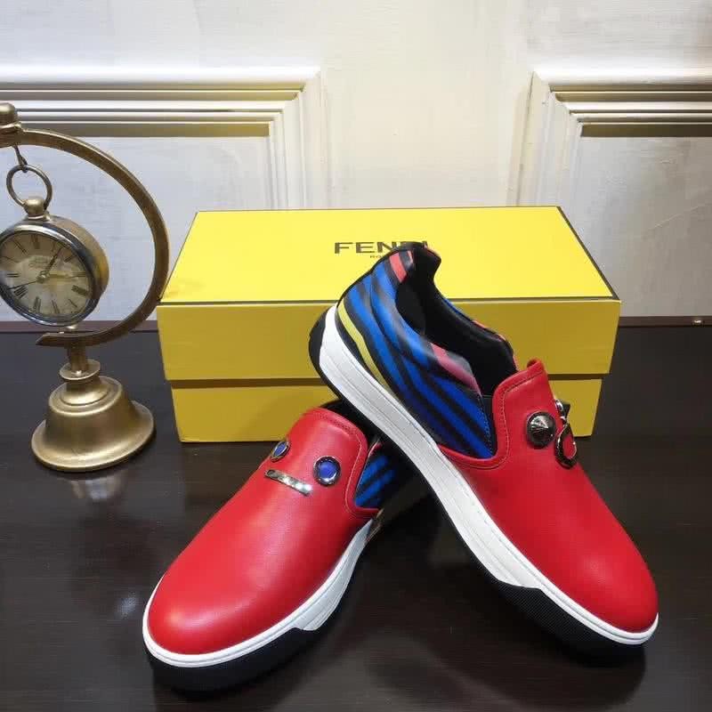 Fendi Slip-on Red Blue Black White Men 3