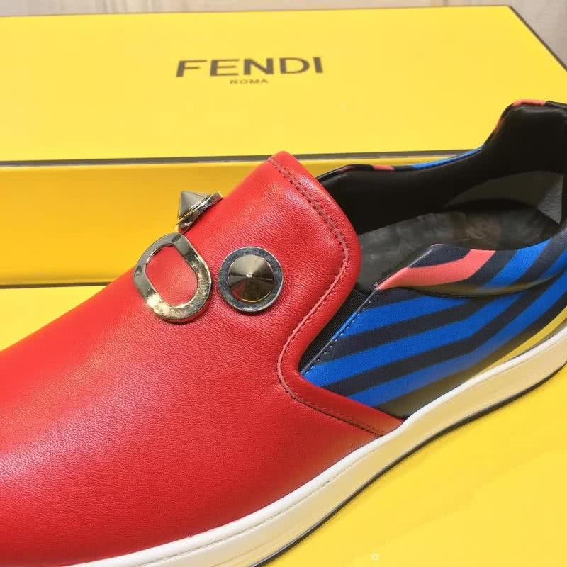 Fendi Slip-on Red Blue Black White Men 8