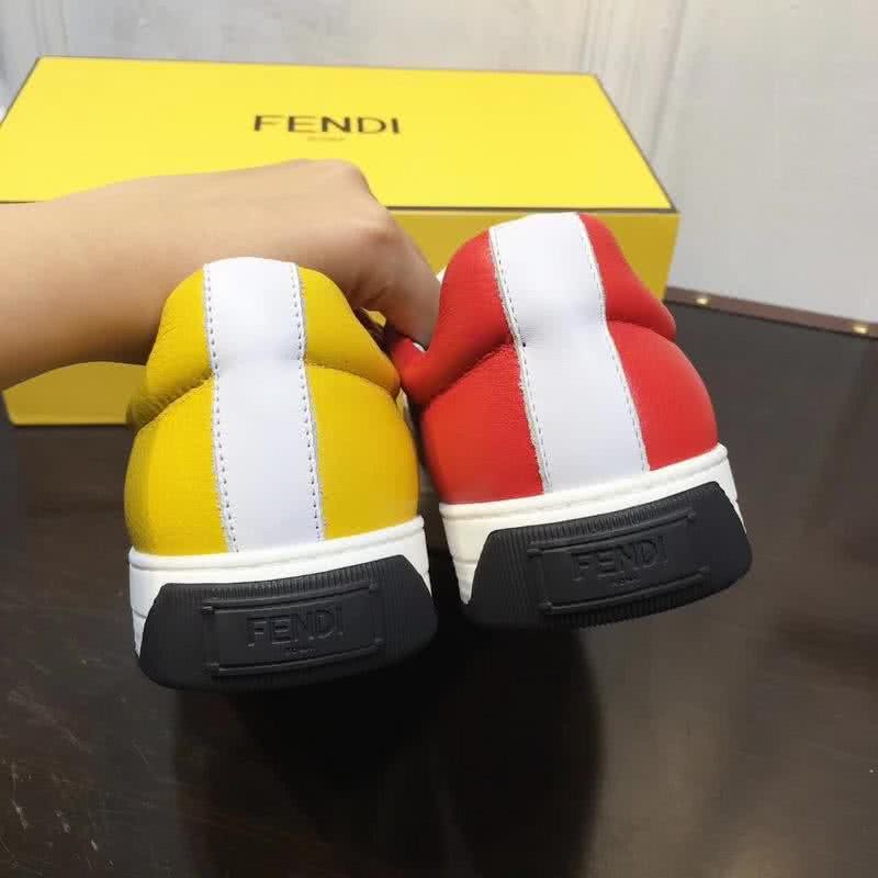 Fendi Slip-on Emotion White Red Yellow Men 8