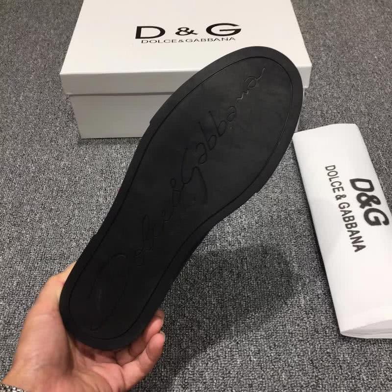 Dolce & Gabbana Sneakers Leather Embroidery All Black Men 9