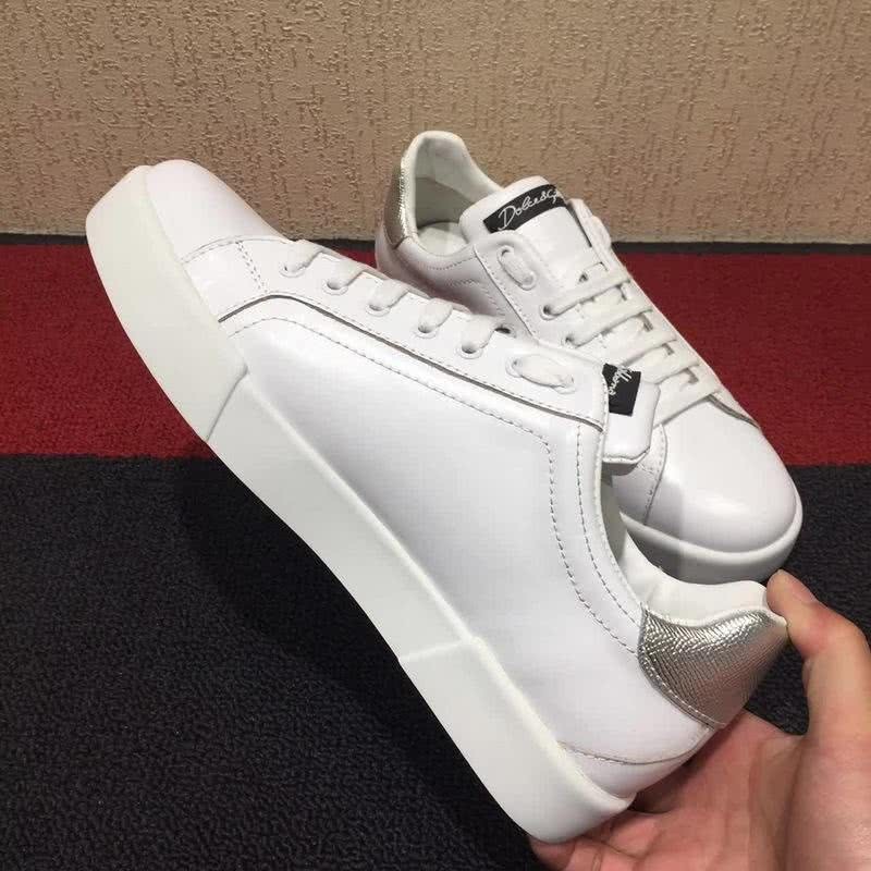 Dolce & Gabbana Sneakers Leather White Silver Men 5
