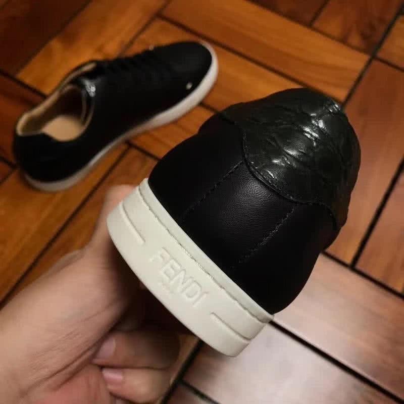 Fendi Sneakers Black Blue Upper White Sole Men 7