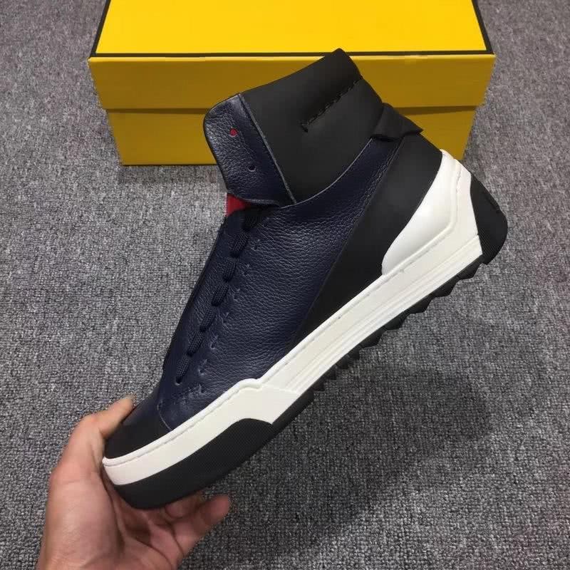 Fendi Sneakers High Top Black Red Yellow Men 7