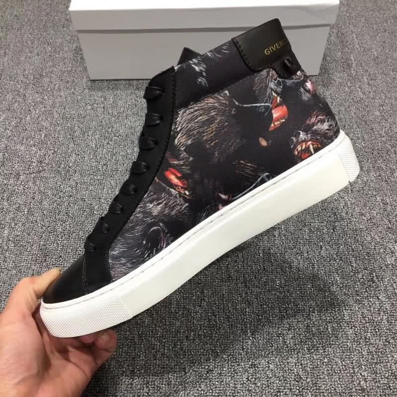 Givenchy Sneakers Wolves Black Upper White Sole Men 7
