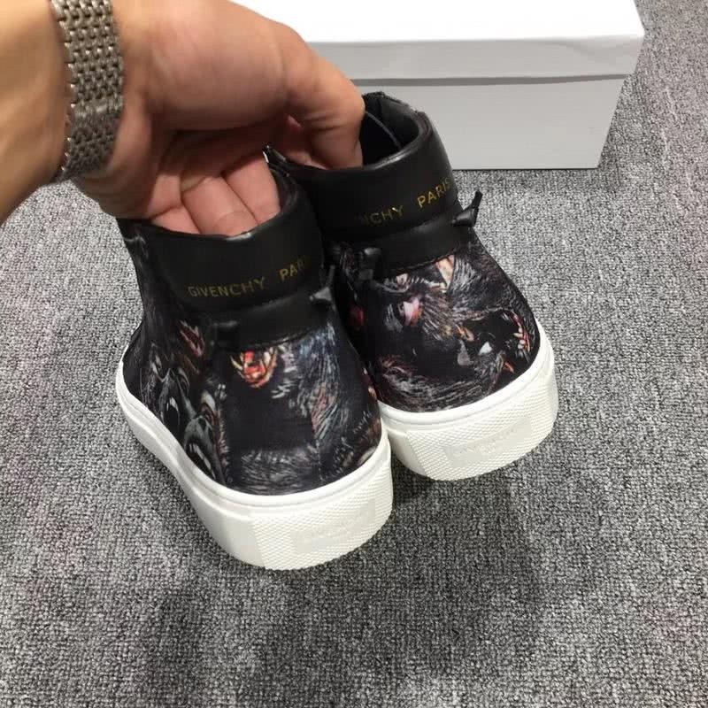 Givenchy Sneakers Wolves Black Upper White Sole Men 8