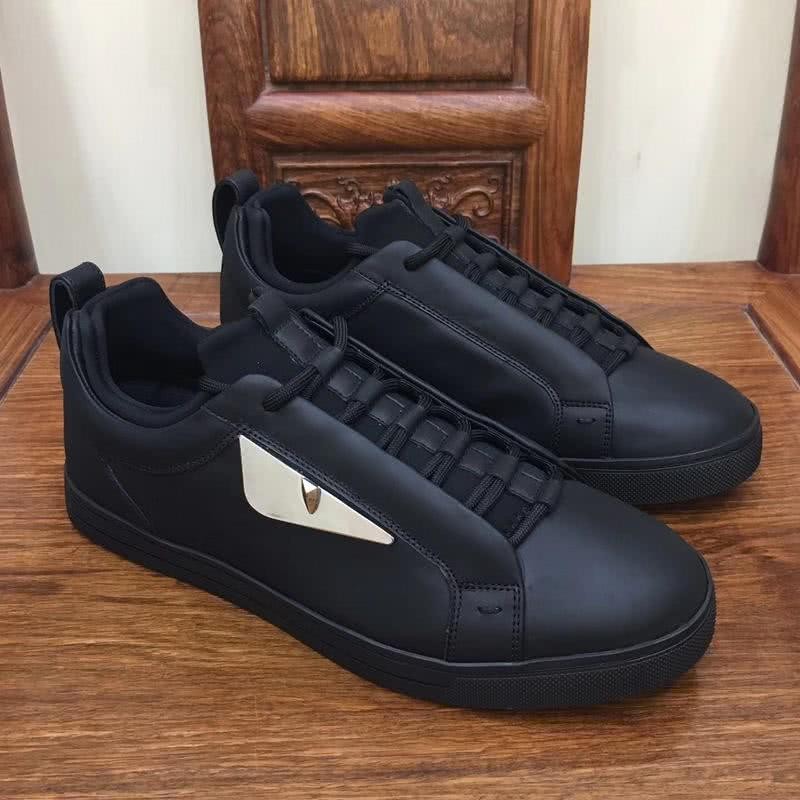 Fendi Slip-on Silver Monster Black Men 4