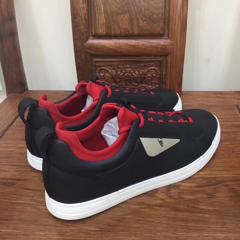 Fendi Slip-on Silver Monster Black Red Upper White Sole Men 9